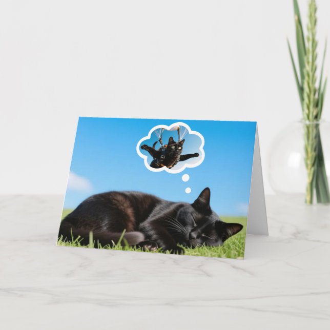 What cats dream about! Card (Front)