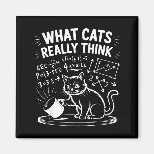 What cats really think funny cat meme physics humo magnet