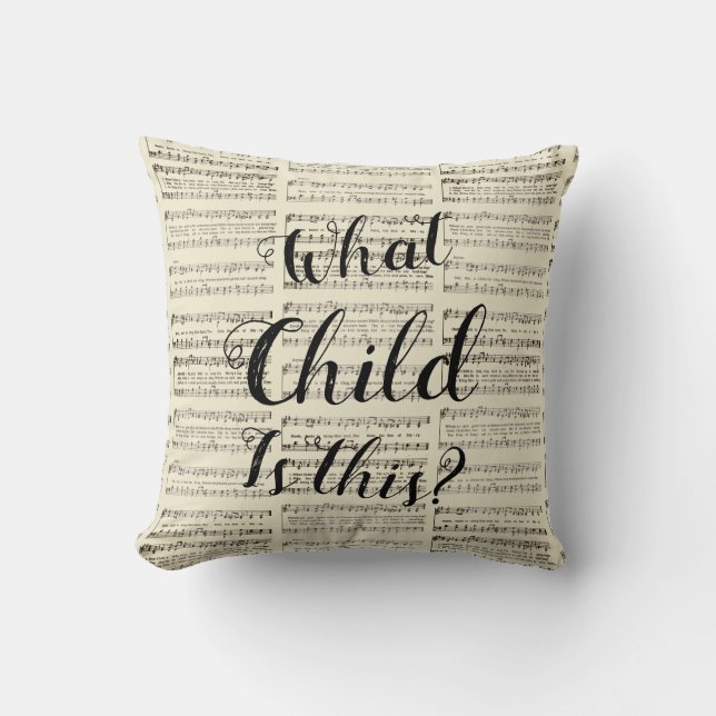 What Child is This Throw Pillow (Front)