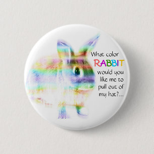 What colour Rabbit...? 2 Inch Round Button