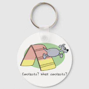 What Contacts? Dog Agility Keychain