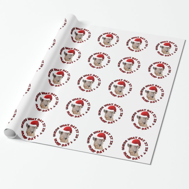 What Day is It Camel Wrapping Paper (Unrolled)