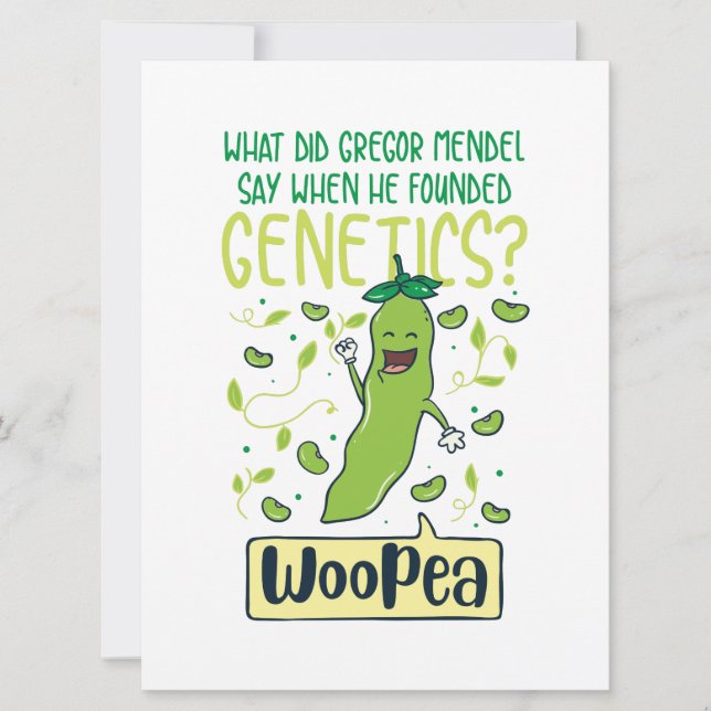 What Did Gregor Mendel Say When He Founded Genetic Announcement (Front)