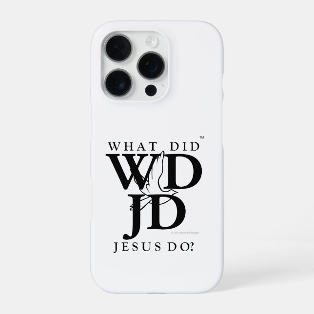 What Did Jesus Do? iPhone Case (Back)