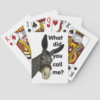 What did you call me? playing cards