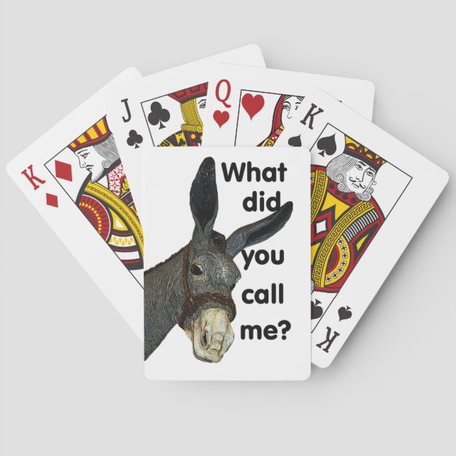 What did you call me? playing cards (Back)