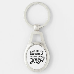 What did you do today that brought you joy® keychain