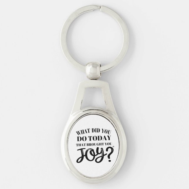 What did you do today that brought you joy® keychain (Front)