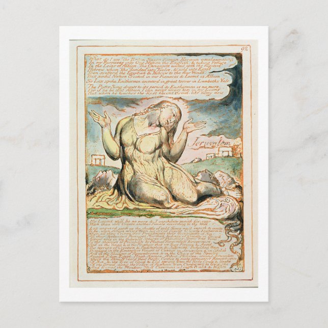 'What do I See!...', plate 92 from 'Jerusalem' (Be Postcard (Front)