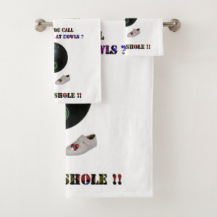 What Do You Call A Cheater At Lawn Bowls, Funny  Bath Towel Set