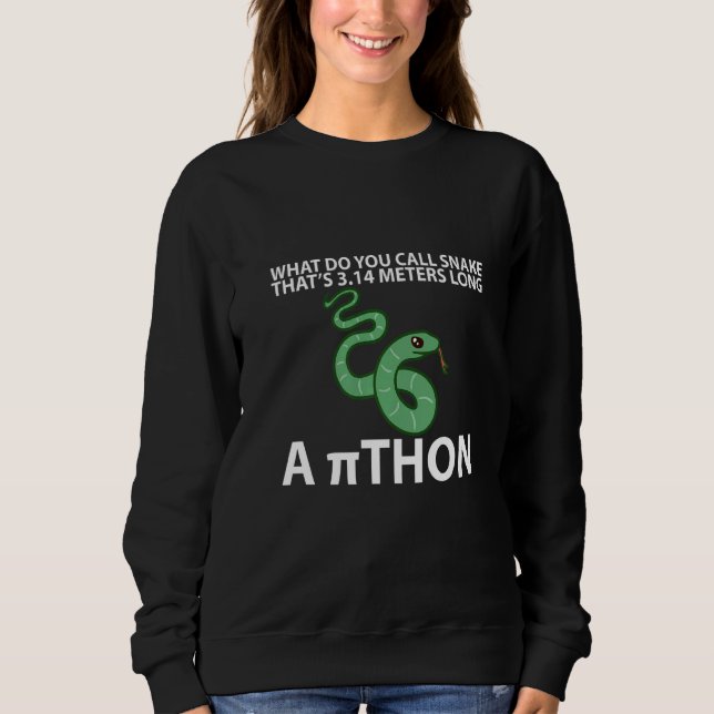 What Do You Call A Snake That's 3 14 Metres Long A Sweatshirt (Front)