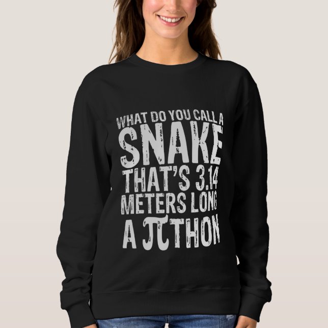 What Do You Call A Snake That's 3 14 Metres Long A Sweatshirt (Front)