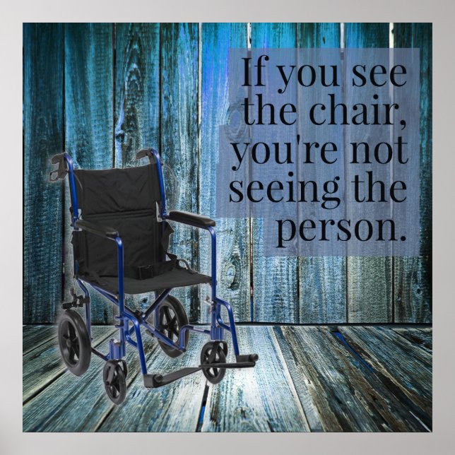What do you see? Wheelchair Poster (Front)