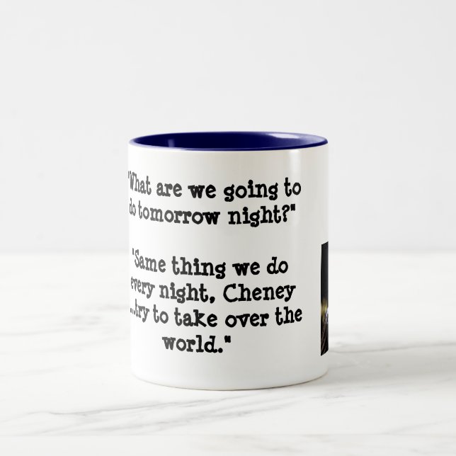 What do you want to do tommorrow? Two-Tone coffee mug (Center)