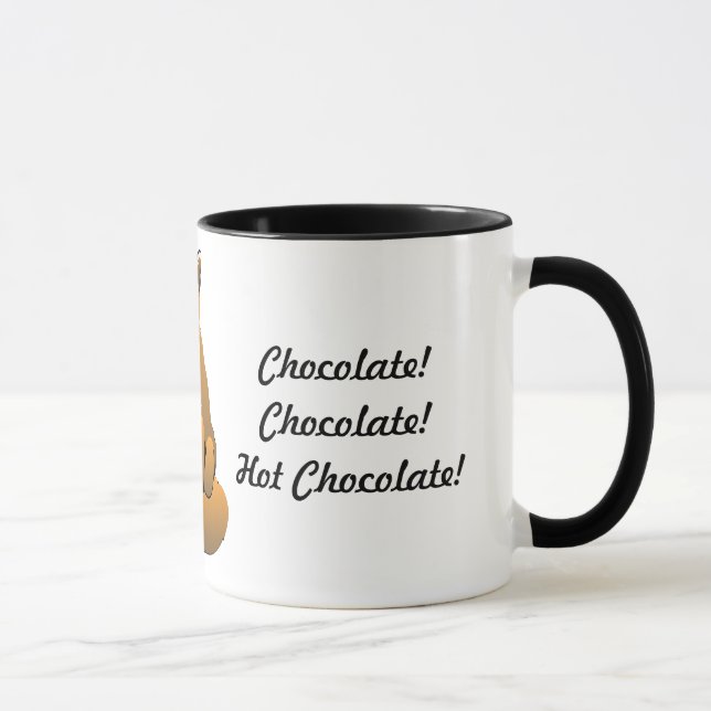 What Does the Fox Drink? Hot Chocolate! Mug (Right)