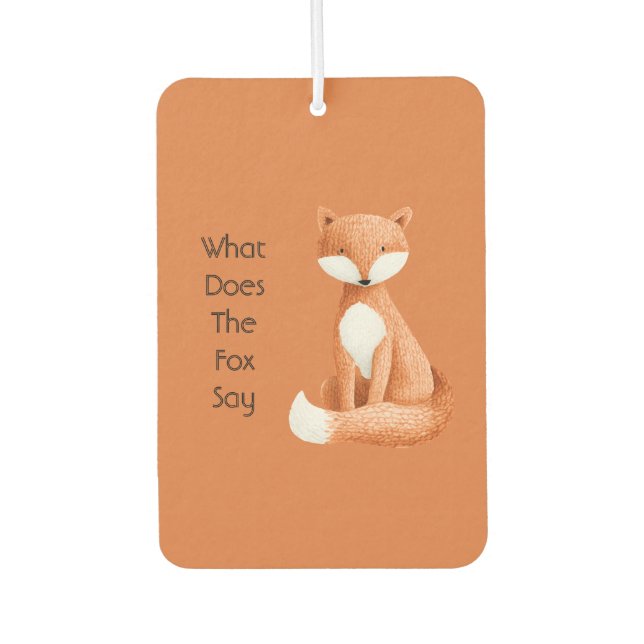 What Does the Fox Say? Air Freshener (Front)