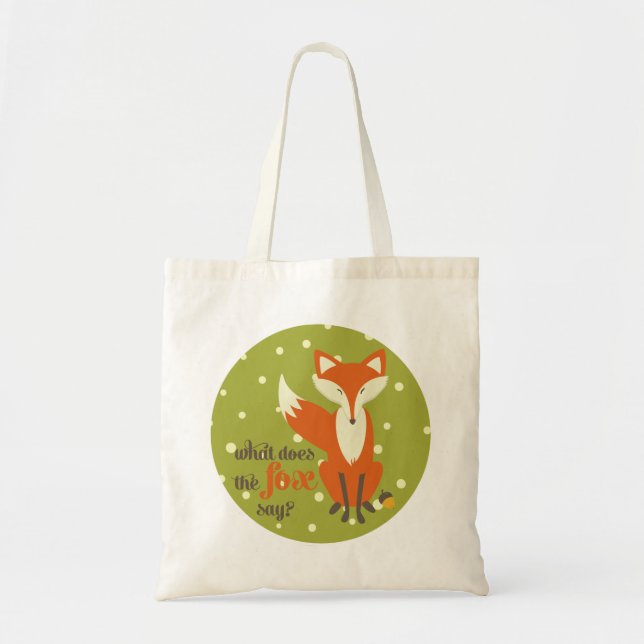 What Does the Fox Say | Canvas Tote Bag (Front)