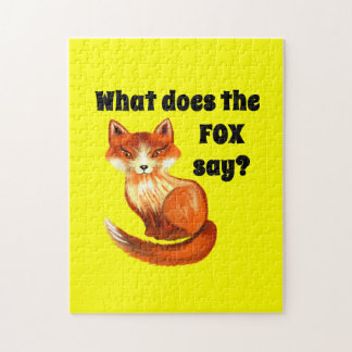 What Does the Fox Say Clothing and Gifts Jigsaw Puzzle
