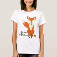 What Does The Fox Say Illustration Women's T Shirt