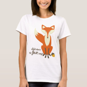 What Does The Fox Say Illustration Women's T Shirt