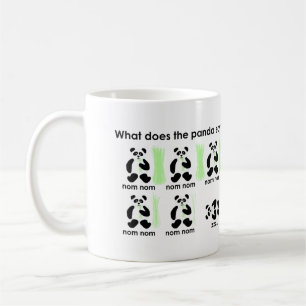 What does the panda say? coffee mug