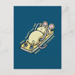 What doesn't kill you makes you stronger postcard