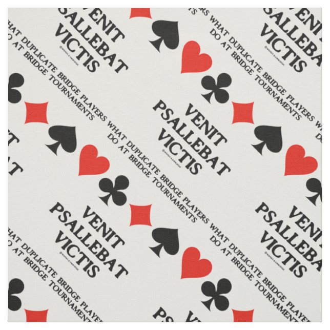 What Duplicate Bridge Do Venit Psallebat Victis Fabric (Swatch)