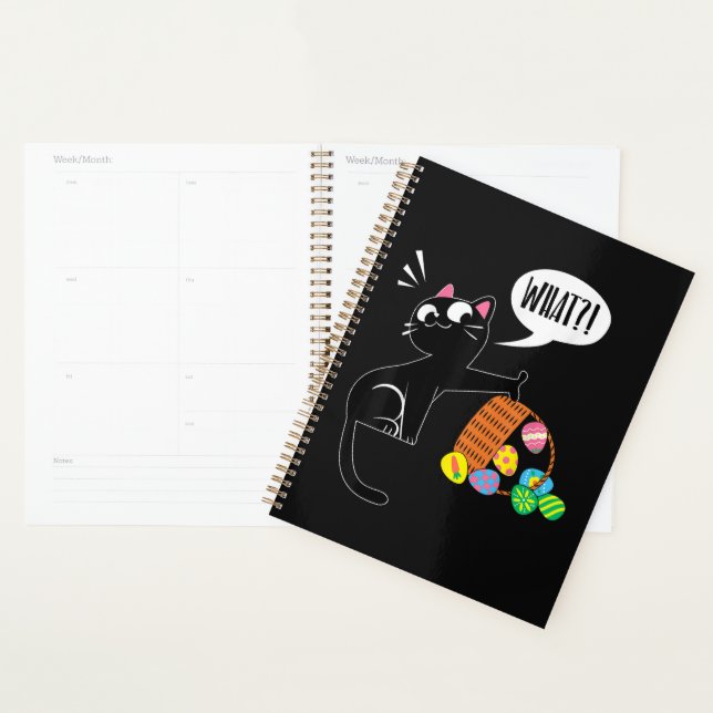 WHAT ! Easter Cat Planner (Display)