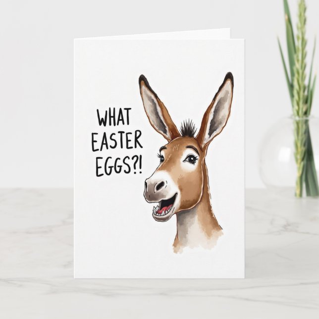 What Easter Eggs Animal Art Card (Front)