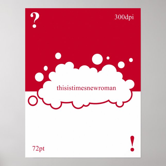 What font? 72 point Times New Roman Poster (Front)