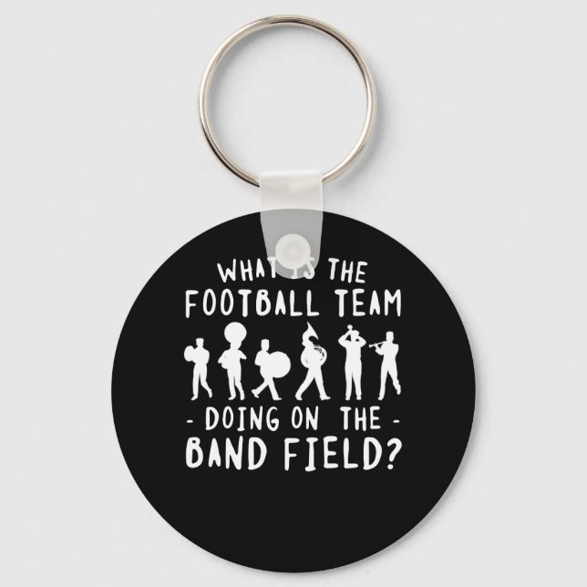 What Football Team Doing Marching Band Keychain (Front)