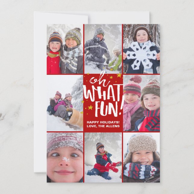 What Fun! | Christmas Photo Card (Front)