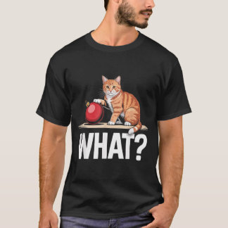What_ Funny Tabby Cat Christmas Xmas Ornament T-Shirt