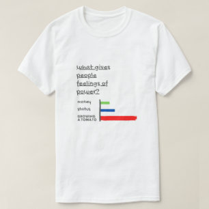 What Gives People Feelings of Power Growing Tomato T-Shirt