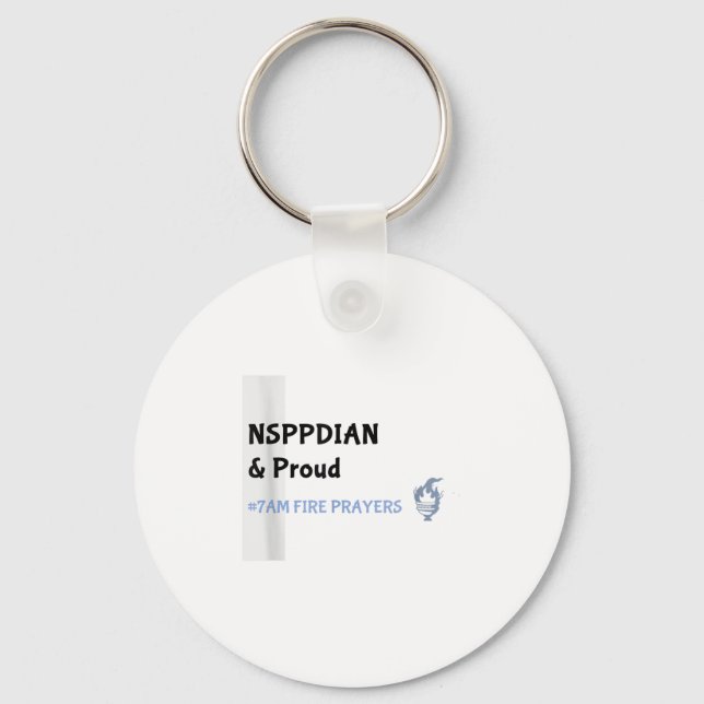 What God Cannot Do Does Not Exist Nsppd Prayer  Keychain (Front)