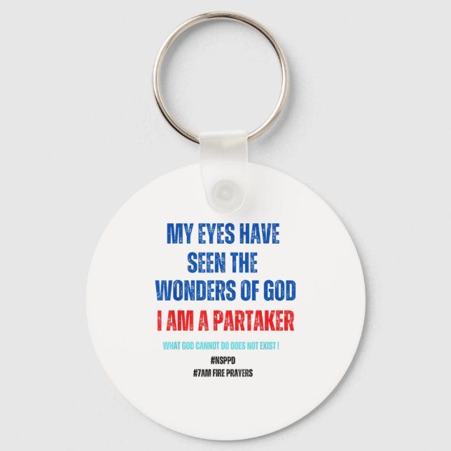 What God Cannot Do Does Not Exist Nsppd - Witness  Keychain (Front)