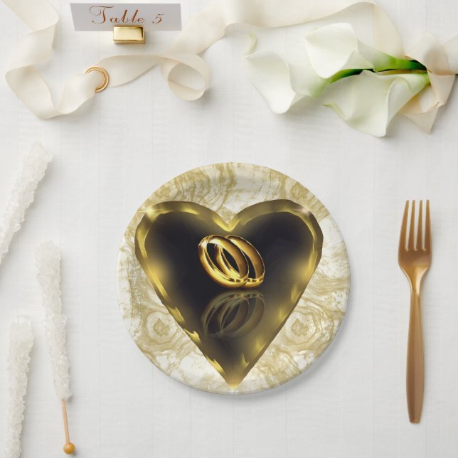What God Has Put Together Paper Plate (Wedding)
