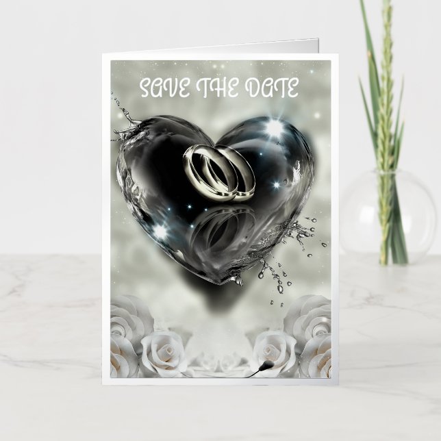 What God Has Put Together Save The Date Foil Greeting Card (Front)