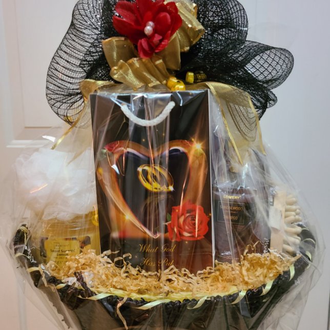 What God Has Put Together Wedding (Gold & Black) Small Gift Bag (Creator Uploaded)