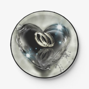 What God Has Put Together Wedding (Silver) Paper Plate