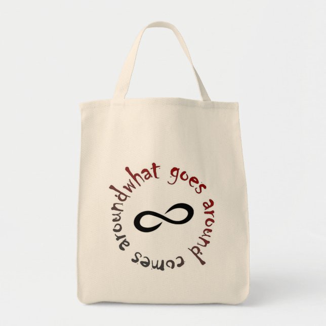 What goes around, comes around tote bag (Front)