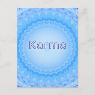 What Goes Around...Soft Pastel Positive "Karma" Postcard
