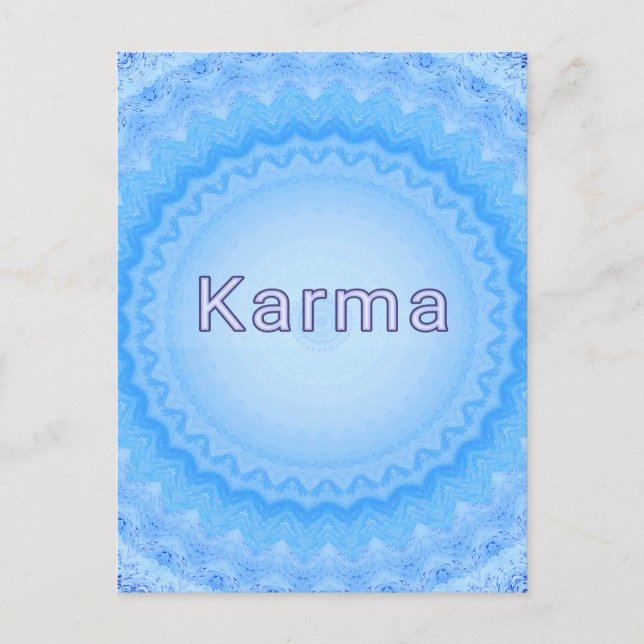 What Goes Around...Soft Pastel Positive "Karma" Postcard (Front)