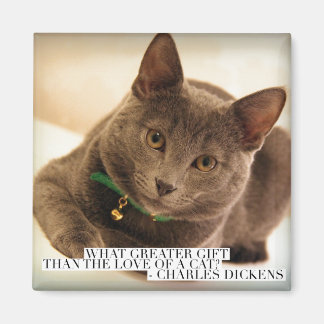 What Greater Gift than the Love of a Cat? Magnet
