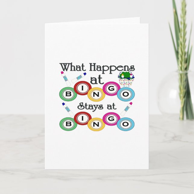 What Happens at Bingo Card (Front)