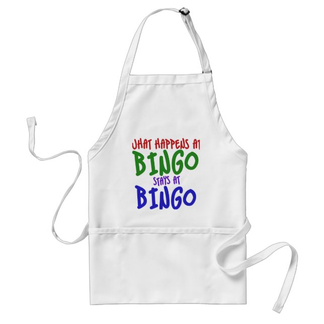 What happens at bingo stays at bingo standard apron (Front)