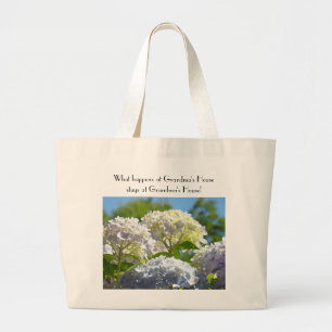 What happens at Grandma's House Stays at Large Tote Bag