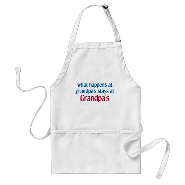 What happens at Grandpa's Standard Apron (Front)