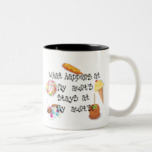 What Happens at My Aunt's STAYS at My Aunt's Two-Tone Coffee Mug