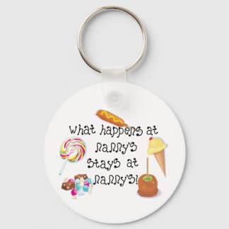 What Happens at Nanny's STAYS at Nanny's Keychain